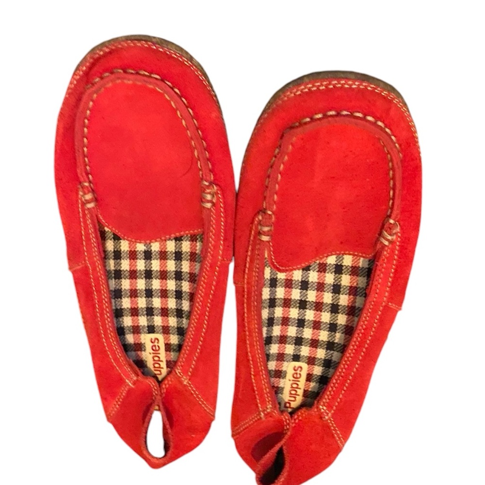 Hush Puppies Flats In Red EUC
